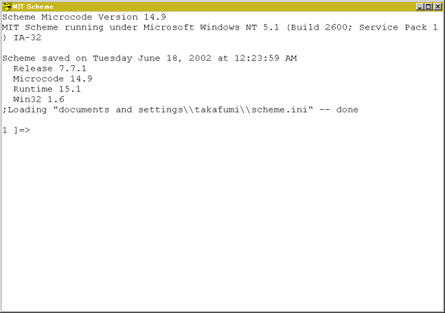 MIT-Scheme On Windows